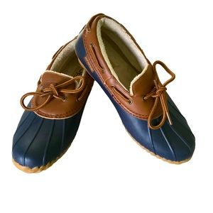 JBU by Jamba Shoes Brown and Black Faux Fur Lined Rubber Soles size 7